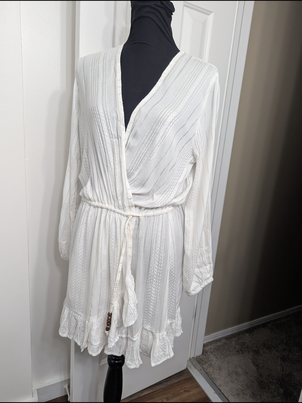 Blue Island White Swim Cover-up